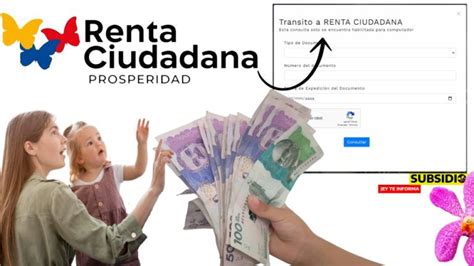 Renta Ciudadana Enlace De Consulta Oficial Subsidio