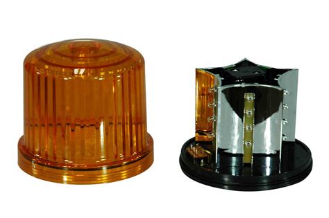 Larson Electronics Amber Led 360 Degree Beacon 20 Leds Battery Powered Magnetic Base