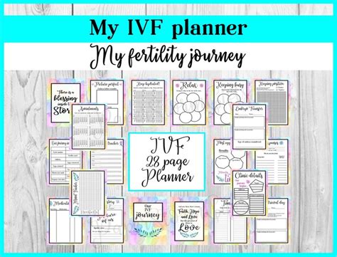 My IVF Journey IVF Planner Pages Fertility Journey Journal