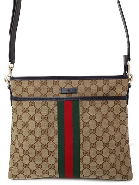 【gucci】【ウェブ】グッチ『シェリーライン Ggキャンバス ショルダーバッグ』388926 メンズ 1週間保証【中古