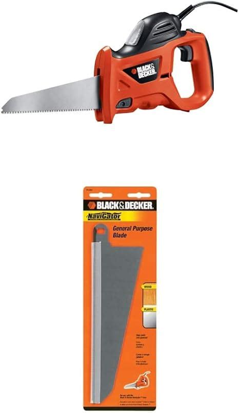 Black And Decker Phs550b 34 Amp Powered Handsaw With Storage Bag With 74 591 Large Wood Cutting