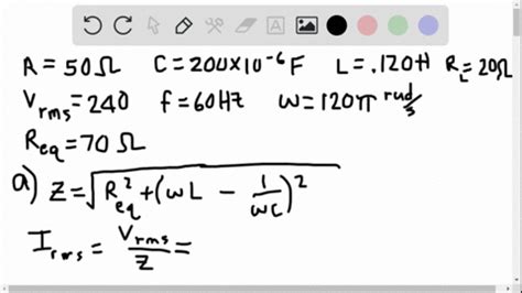 Solved A Coil Having A Resistance Of And An Inductance Of Numerade