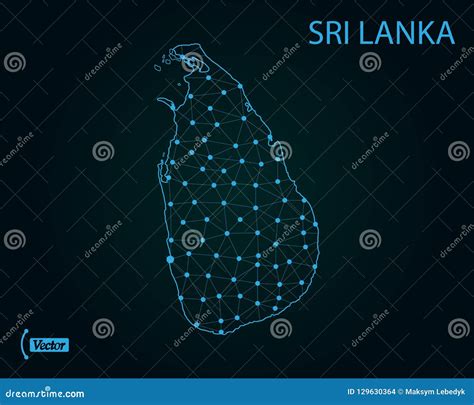 Map Of Sri Lanka Vector Illustration World Map Stock Illustration