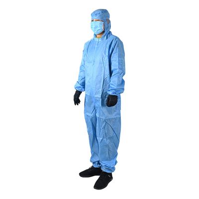 Sterile Cleanroom Laboratory Electronic Coat Anti Static Suit Anti