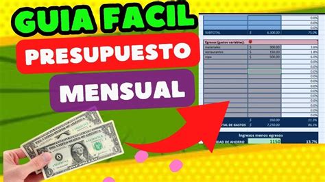 Cómo Crear Un Presupuesto Personal En Excel De Manera Facil Y Rapido