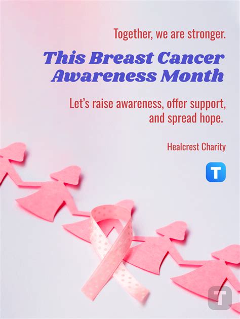 Free Breast Cancer Awareness Month Template Edit Online And Download