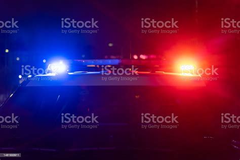 Police Car Light Bar Stock Photo - Download Image Now - Blue, Color Image, Crime Scene - iStock