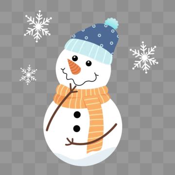 Lindo Muñeco De Nieve Vector PNG dibujos Muñeco De Nieve Nieve