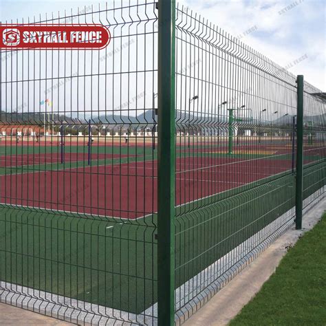 Galvanized V Bending Welded Metal Fence For Schools Sports Courts Parks