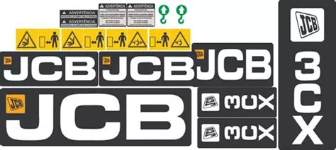 Kit Adesivo Completo Modelo Jcb 3cx Parcelamento Sem Juros