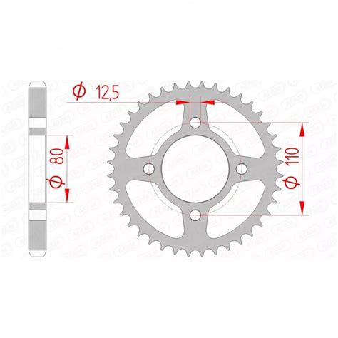 Couronne Afam Dents Acier Pas Type Honda Couronne