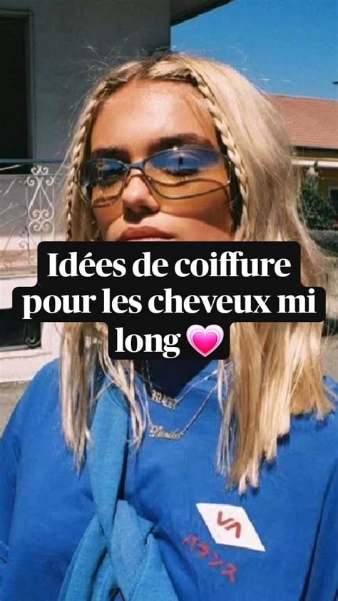 Idées de coiffure pour les cheveux mi long Coiffure nouvel an