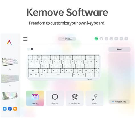KEMOVE K68 Hot Swappable RGB Backlit 3 Modes Connection Mechnical Keyboard For Windows Mac OS
