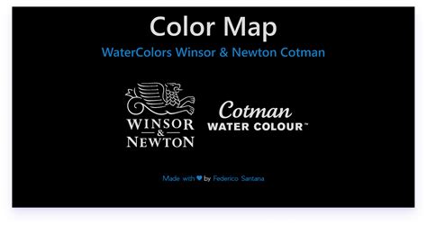 Color Map WaterColors Winsor Newton Figma Community