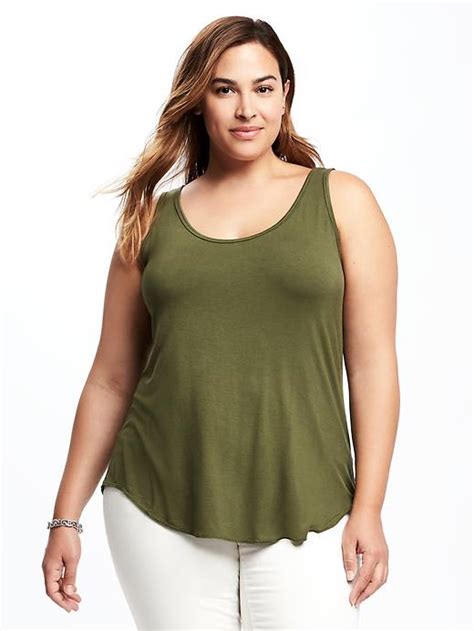 Relaxed Plus Size Curved Hem Tank Old Navy