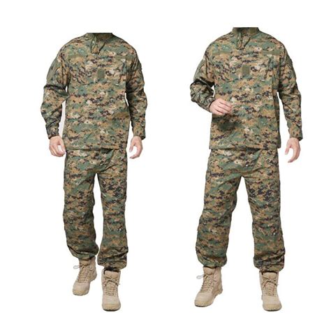 Army Tactical Uniform Shirt + Pants Camo Camouflage Combat Uniform US ...