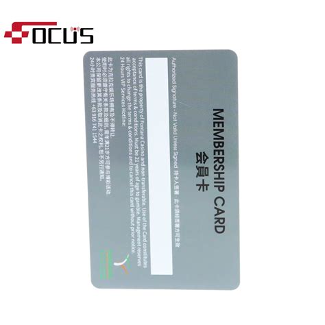 Waterproof IC ID Card 13 56MHz PVC RFID Contact Card For Access Control