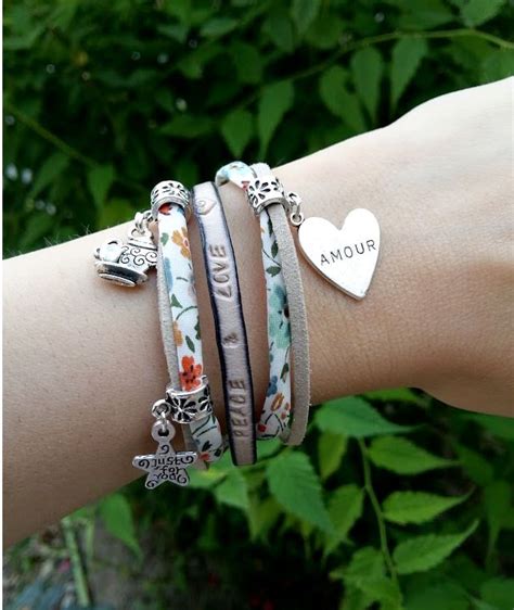 Bracelet Manchette Liberty En Cuir V Ritable Personnaliser Phrase