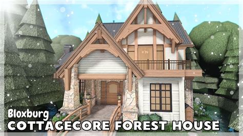 Bloxburg Cottagecore Forest Home Speedbuild Roblox House Build Youtube