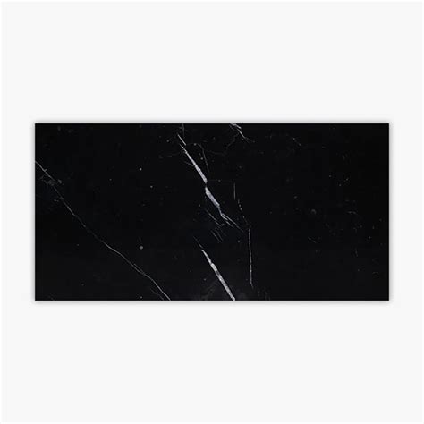 Direct Stone Source Nero Marquina 3 X 6 Marble Stone Look Subway Wall