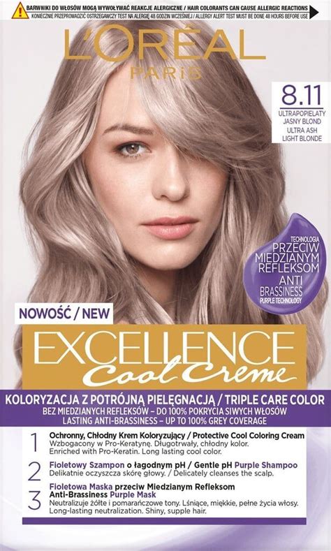 Hiusten väri L Oréal Paris Excellence Cool Creme 8 11 Ultra Ash Light