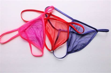 Men G String Thong Super Naked Sheer Vibrant Color Stocking Etsy