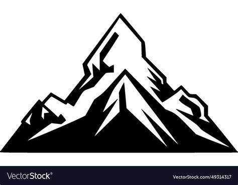 Mountain range - high quality logo ideal Vector Image