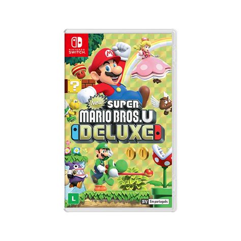 Jogo New Super Mario Bros U Deluxe Nintendo Switch Faz A Boa