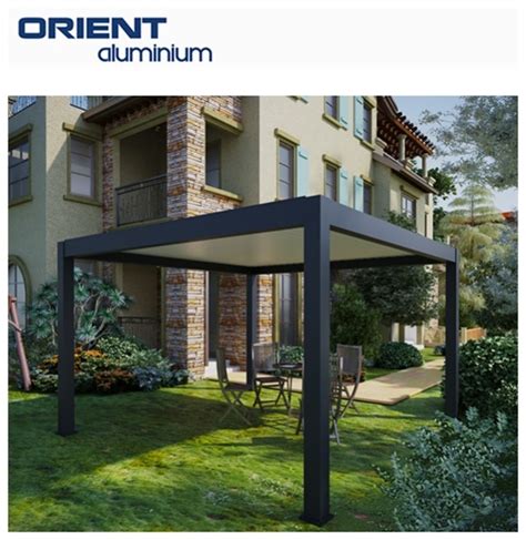 Electric Motorized Louvre Roof Aluminium Pool Gazebos Pergola