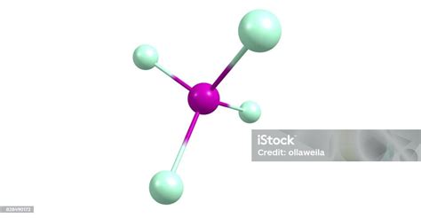 Silicon Tetrachloride Molecular Structure Isolated On White Stock Photo - Download Image Now ...