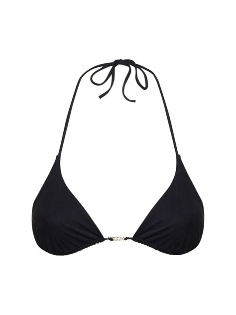 Icon Lycra Triangle Bikini Top Dsquared Women Luisaviaroma