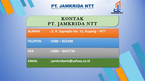 Kontak Us Pt Jamkrida Ntt