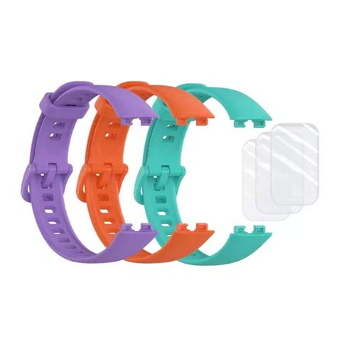 Kit Pulseiras De Silicone Pel Culas Para Huawei Band Cor Lilas