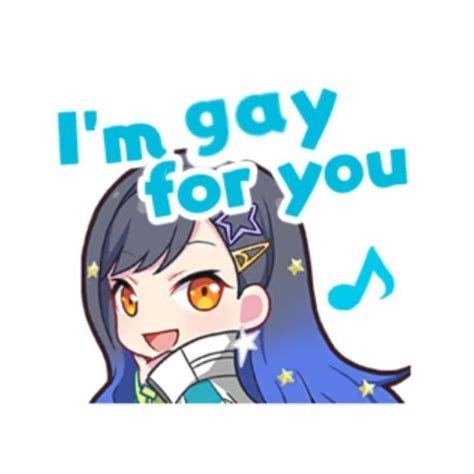 An Shiraishi Vocaloid Funny Gay Sticker Stamp Projects