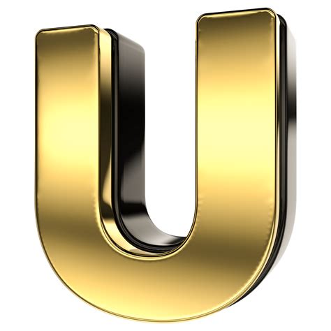 3d Letter U