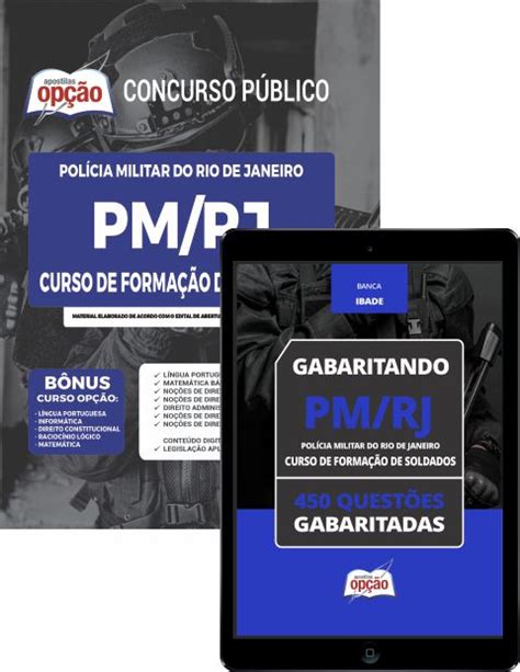 Combo Digital PM RJ Curso de Formação de Soldados