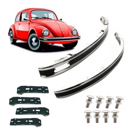 Kit Defensas Cromadas Anchas C Bracks Vw Sed N Vocho En