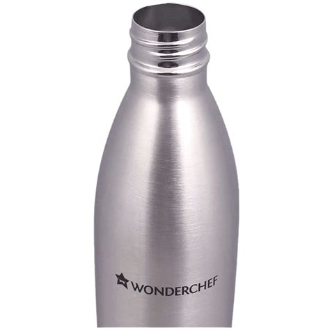 Buy Wonderchef Hydro Ml Stainless Steel Hot Cold Bottle Spill Leak Proof Silver