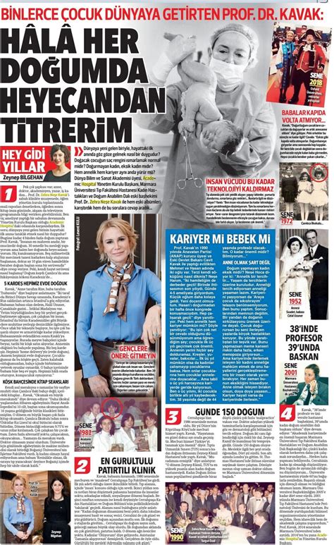 Prof Dr Zehra Ne E Kavak H Rriyet Gazetesinde Yay Nlanan Hey Gidi