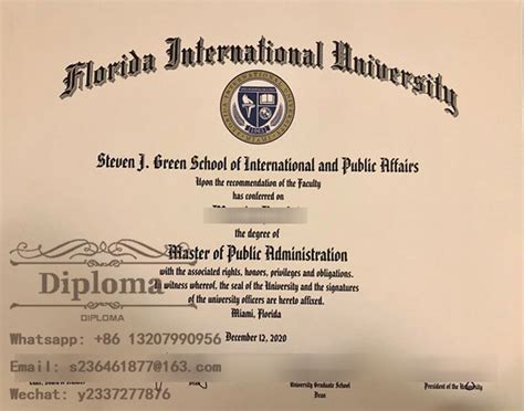 Where To Buy Fiu Master Of Public Administration Fake Certificate