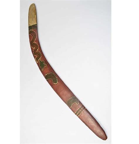 Aboriginal Painted Ceremonial Boomerang