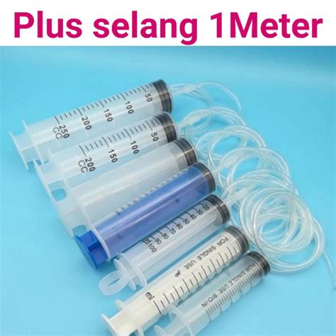 Jual SUNTIKAN BESAR 200ML 60cc 100ml 150cc 300ml LARGE SYRINGE Bonus