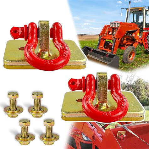 Viagl 2pcs Bolt On Tractor Bucket Grab Clevis Mount Hooks