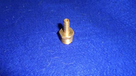 1 4 X 3 8 Brass Hose Barb Adapter 1 4 Barb X 3 8 Mip Hose Barb