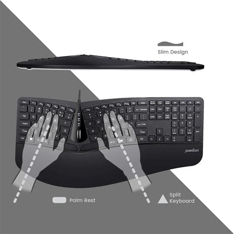 Perixx Periduo Wired Usb Ergonomic Split Keyboard And Vertical