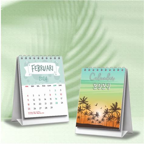 Jual Kalender 2024 Kalender Mini Kalender Meja 2024 Calendar Mini