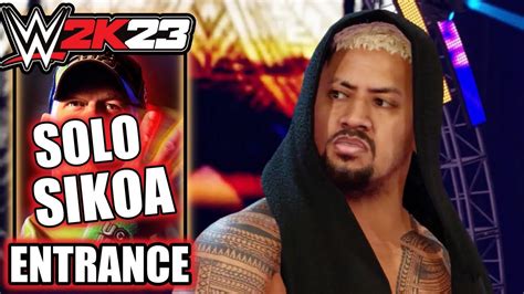 WWE 2K23 Solo Sikoa Entrance Cinematic YouTube