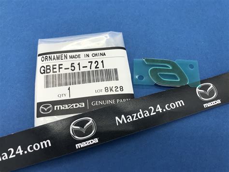 2018 Mazda 6 Trunk Lid Nameplate Emblem Number 6