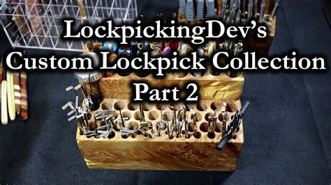 My Custom Lockpick And Lockpick Stand Collection Part Youtube