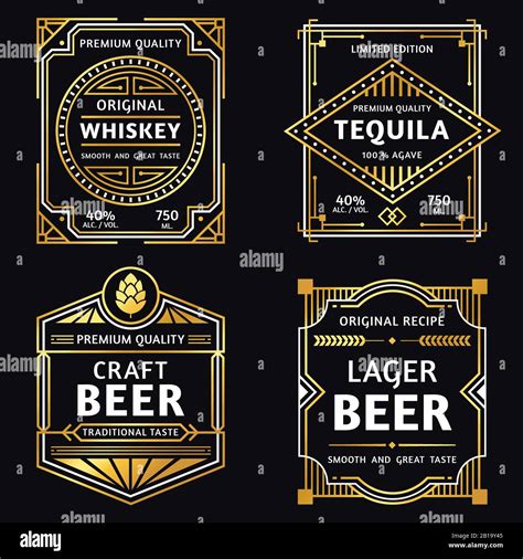 Beer Art Deco Stock Vector Images Alamy